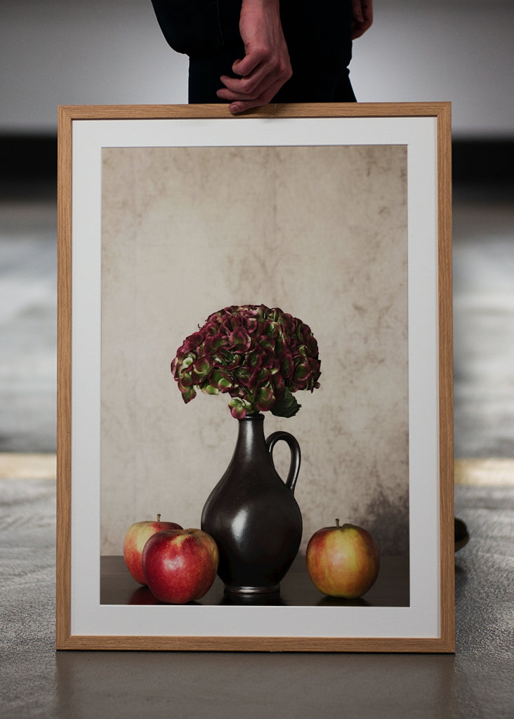 Stillleben mit Hortensie