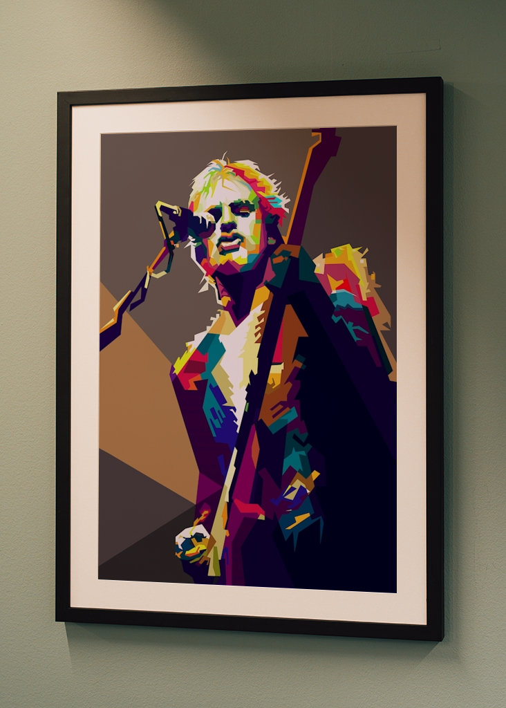 Sting Police Pop Art WPAP 