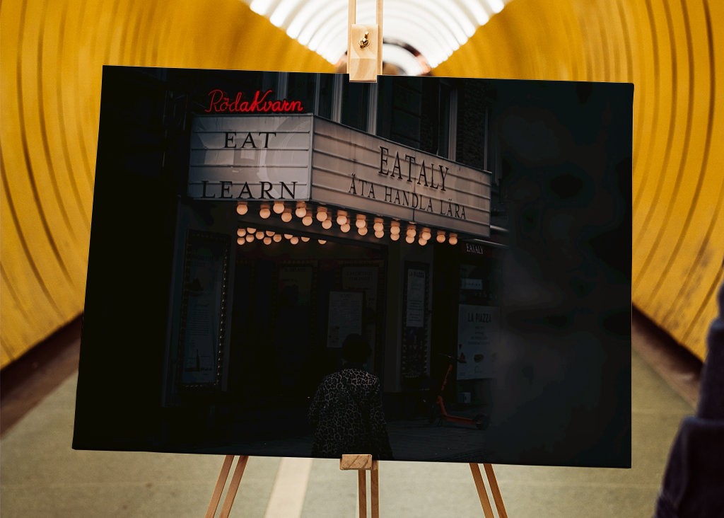 Herbstabend Stadt Stockholm