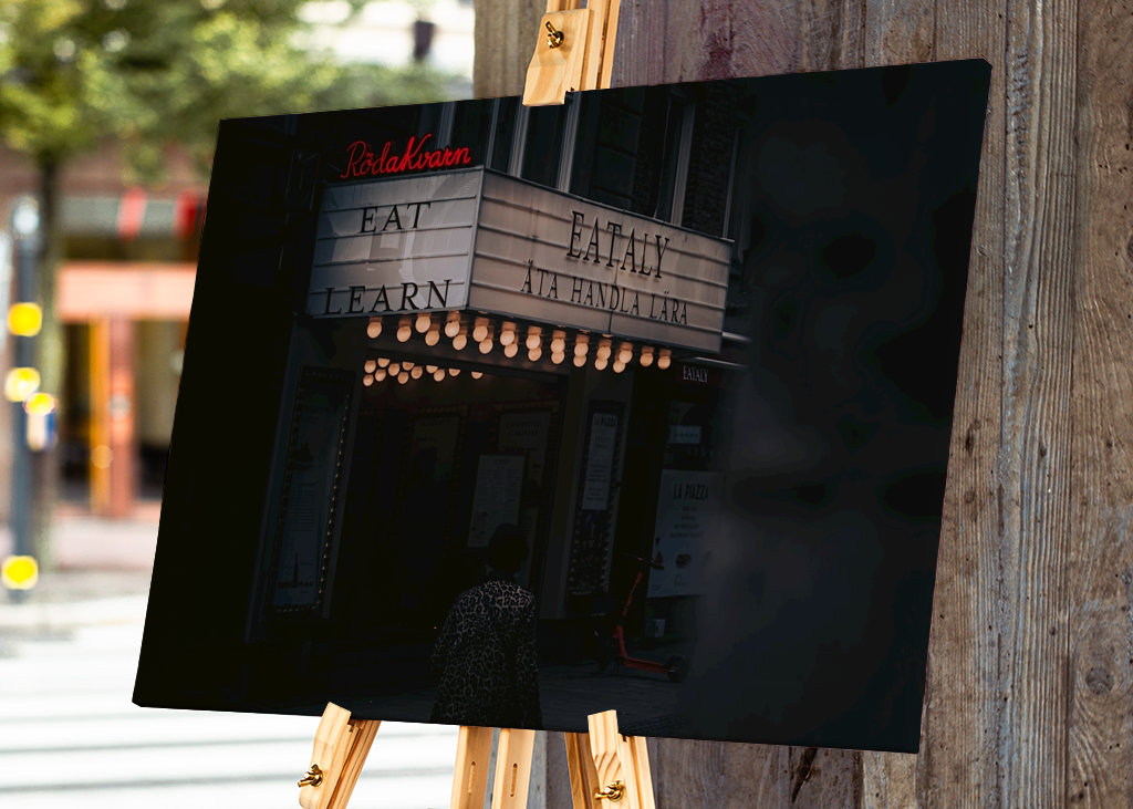 Herbstabend Stadt Stockholm