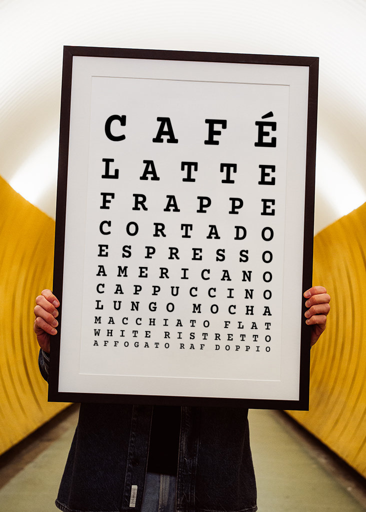 Øyetest kaffe diagram