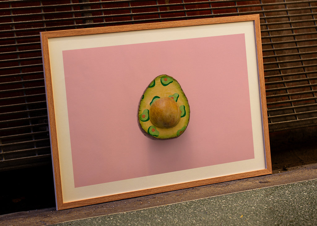 Patterned avocado