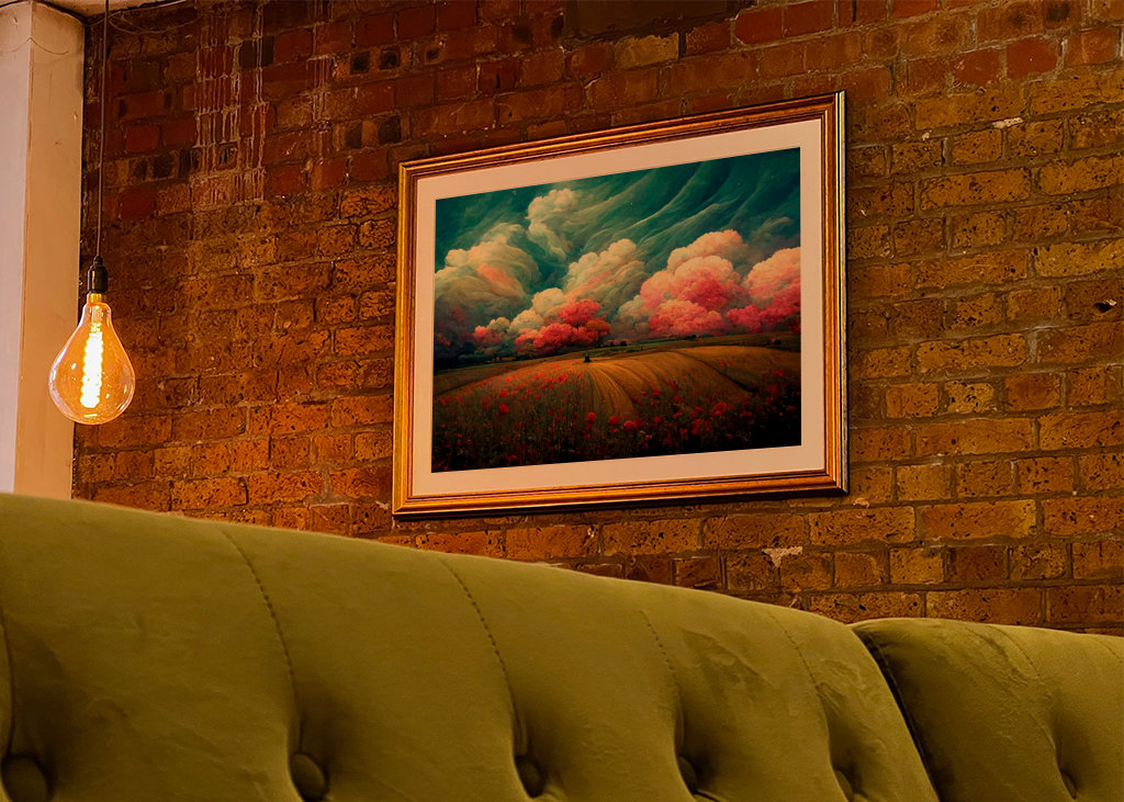 Krajina v růžové barvě