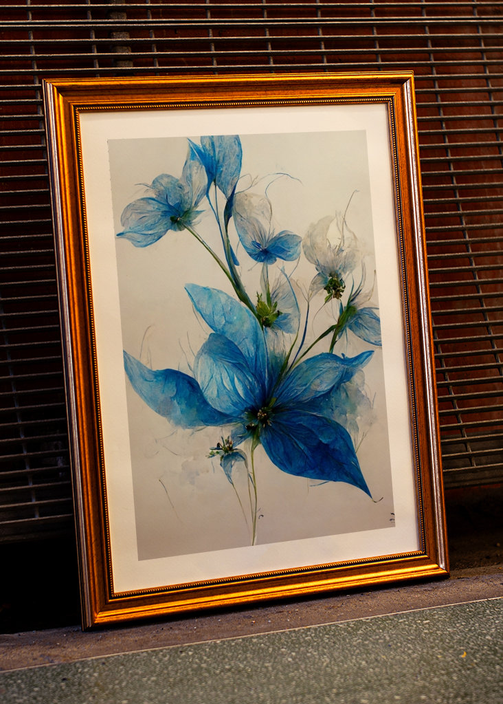 Niebieski kwiat 1