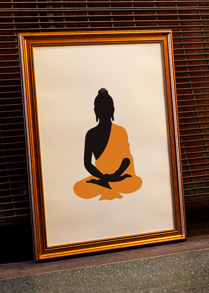 Buddha Monk Poster