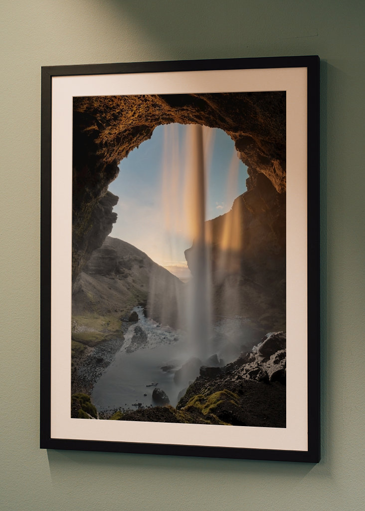 Wasserfall im Abendlicht