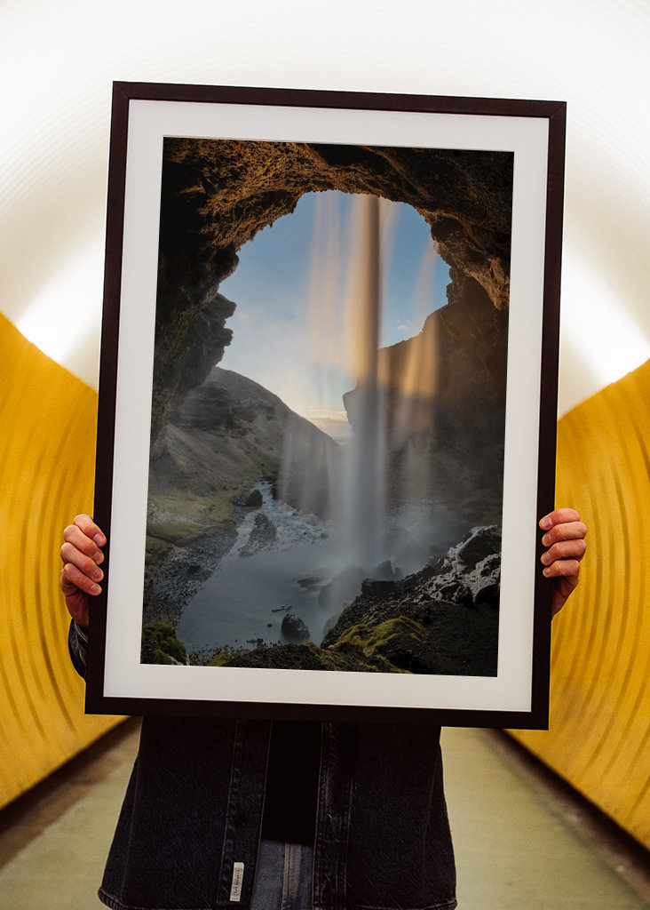 Wasserfall im Abendlicht