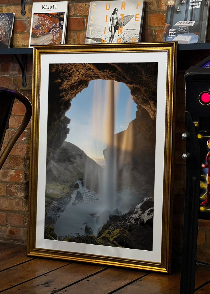 Wasserfall im Abendlicht