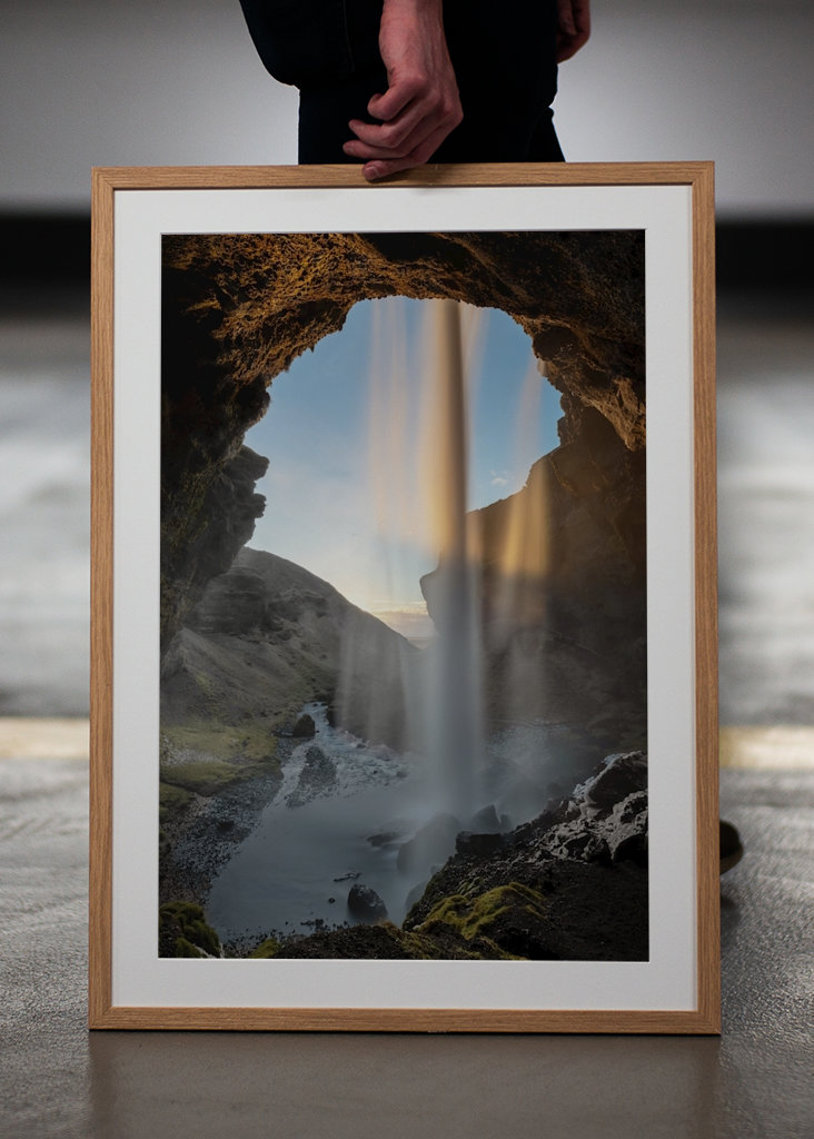 Wasserfall im Abendlicht