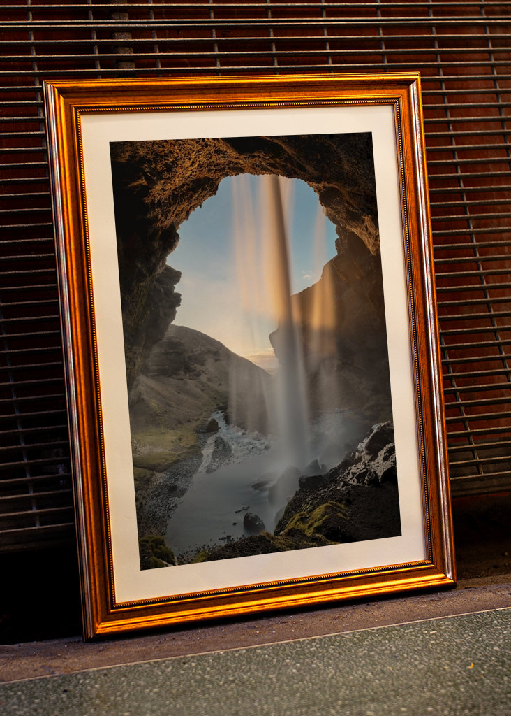 Wasserfall im Abendlicht