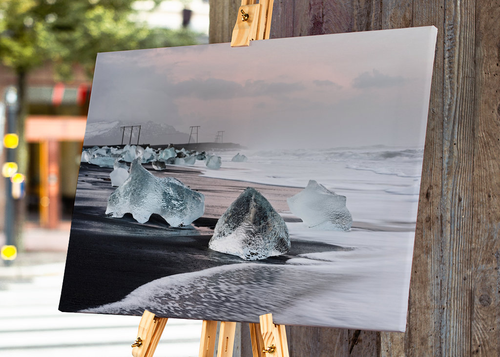 Morgenlicht am Eisstrand