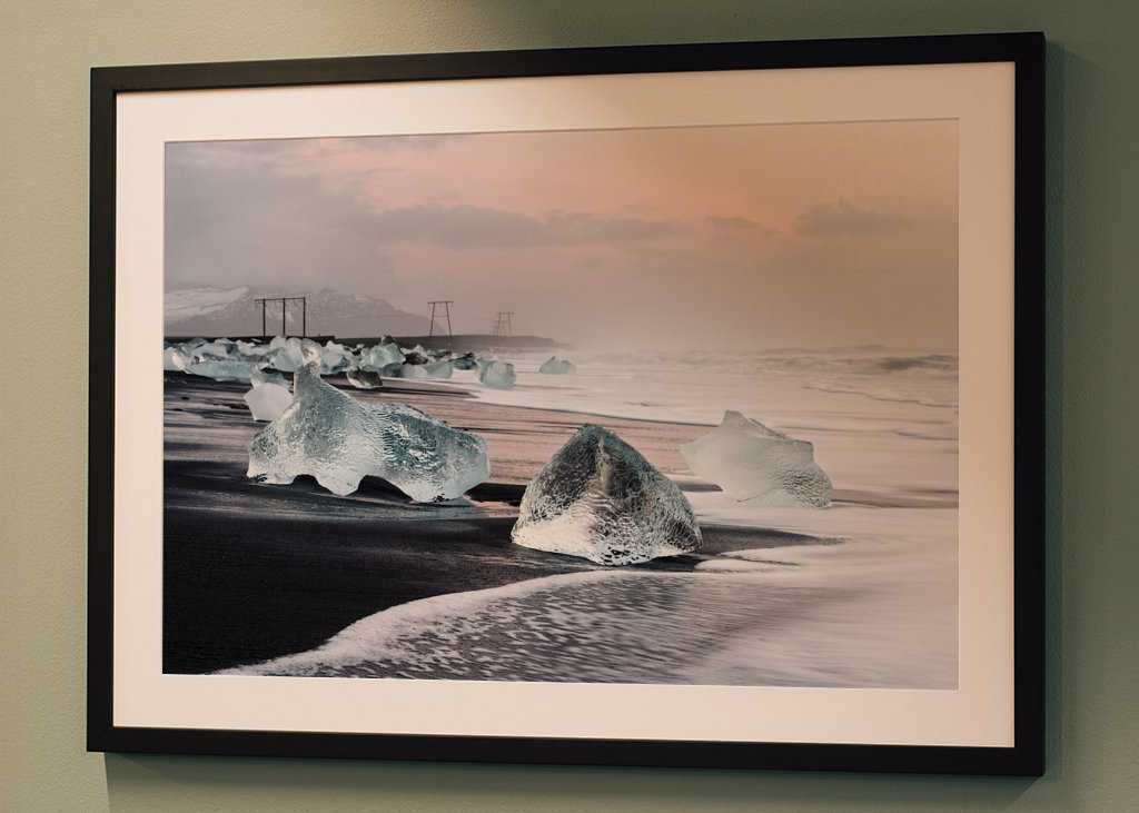 Morgenlicht am Eisstrand