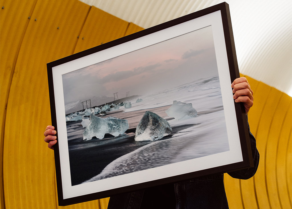 Morgenlicht am Eisstrand