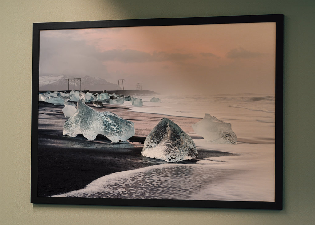 Morgenlicht am Eisstrand