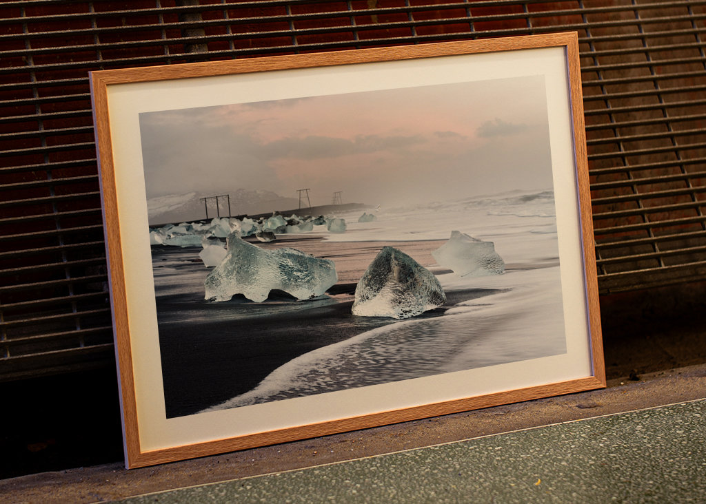 Morgenlicht am Eisstrand