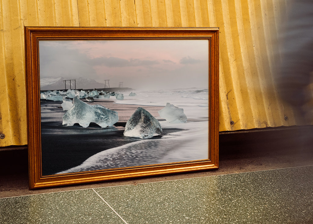 Morgenlicht am Eisstrand