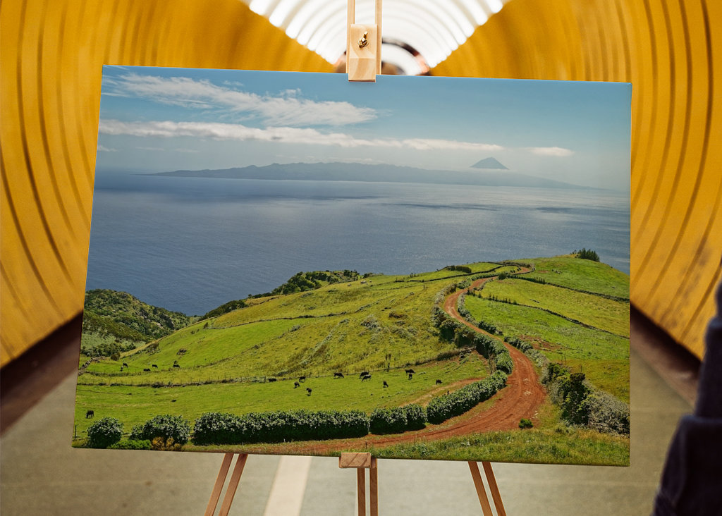 Azoren - Blick zum Vulkan Pico