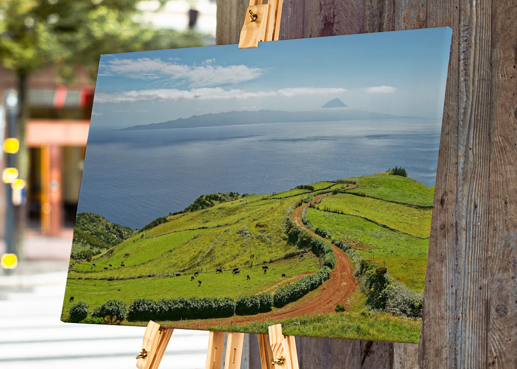 Azoren - Blick zum Vulkan Pico