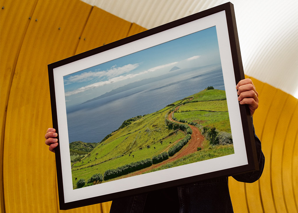 Azoren - Blick zum Vulkan Pico