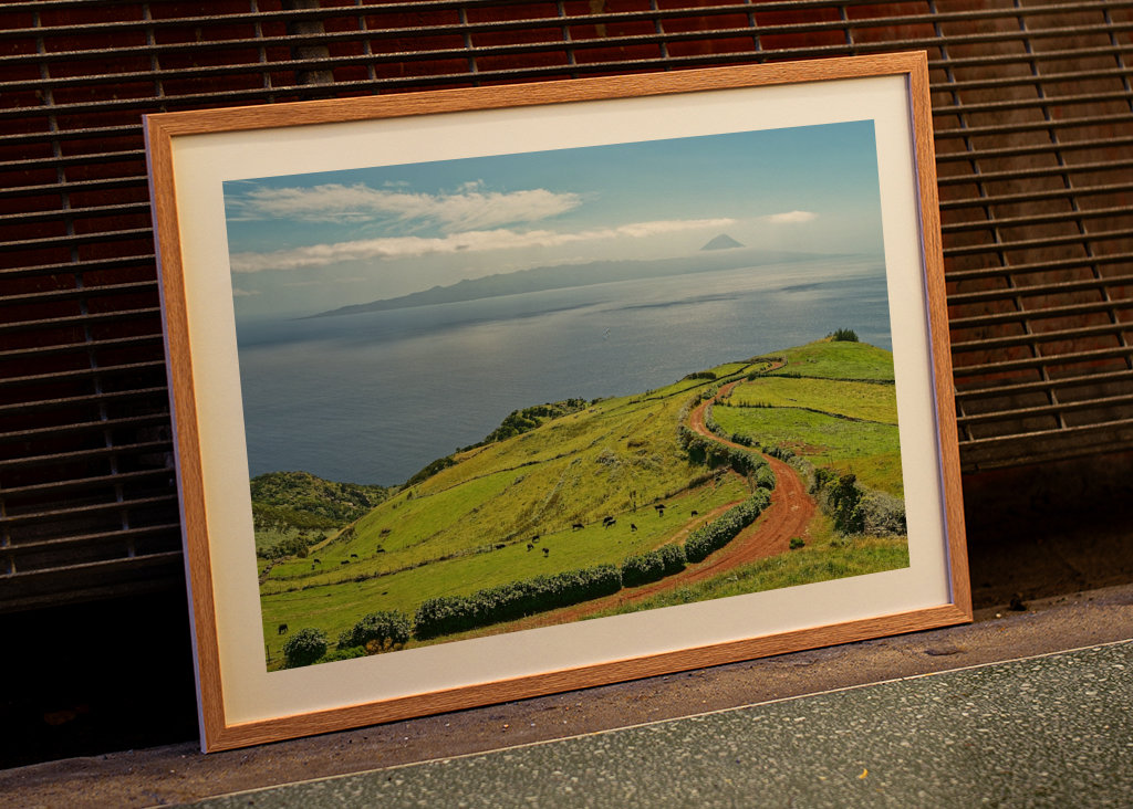 Azoren - Blick zum Vulkan Pico