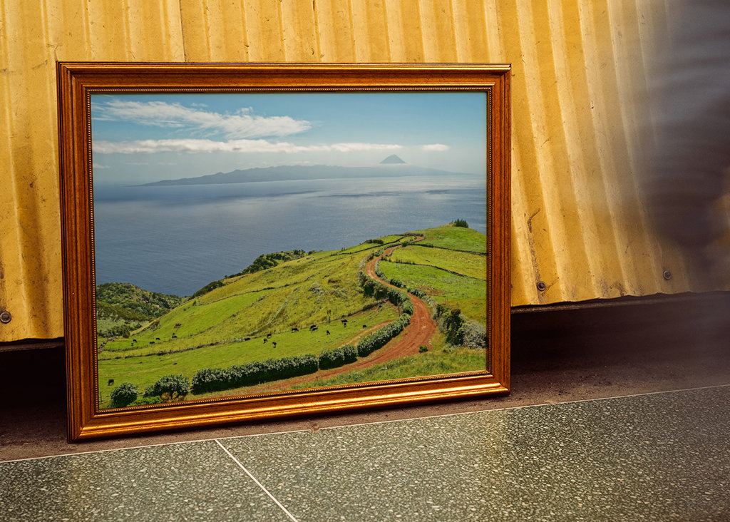 Azoren - Blick zum Vulkan Pico