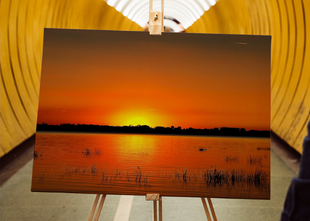 Zonsondergang Meer van Schwerin