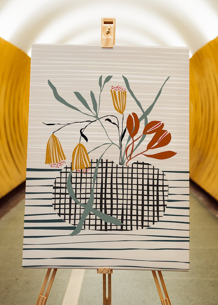 Midcentury plant pot