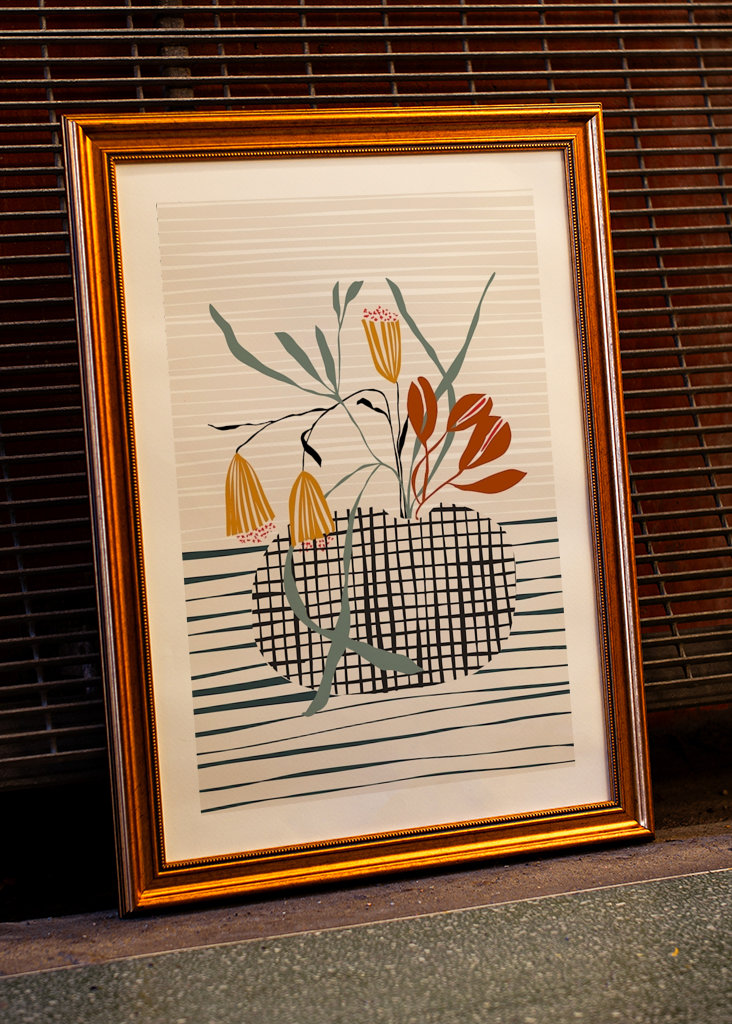 Midcentury plant pot