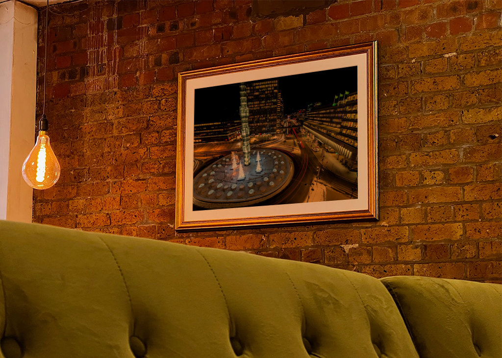 Vinter over Sergels torg