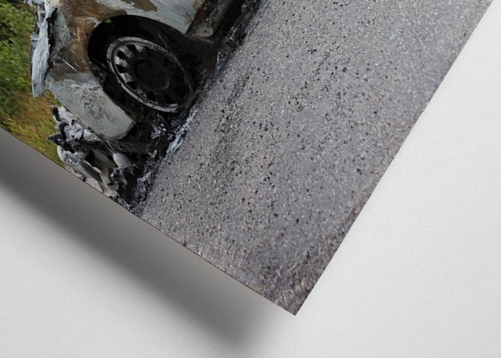 Spálené auto - Audi