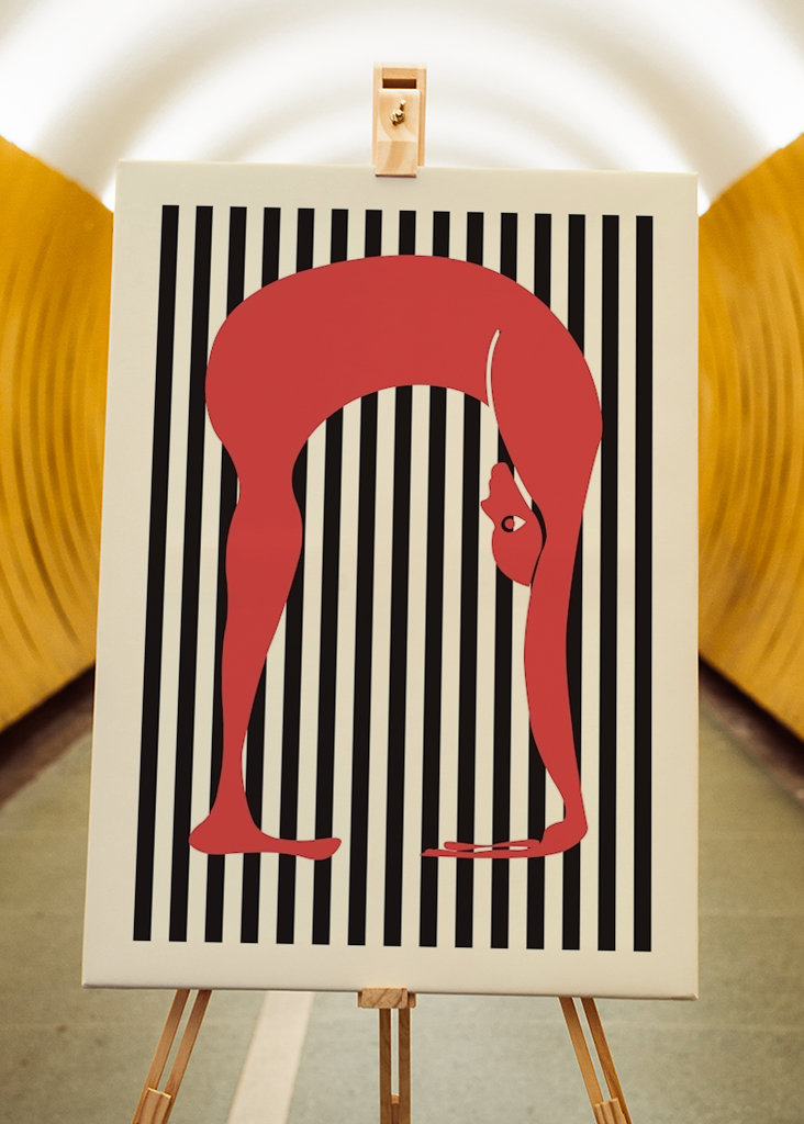 Yoga Botanisk Plakat