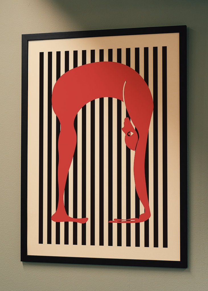 Yoga Botanisk Plakat