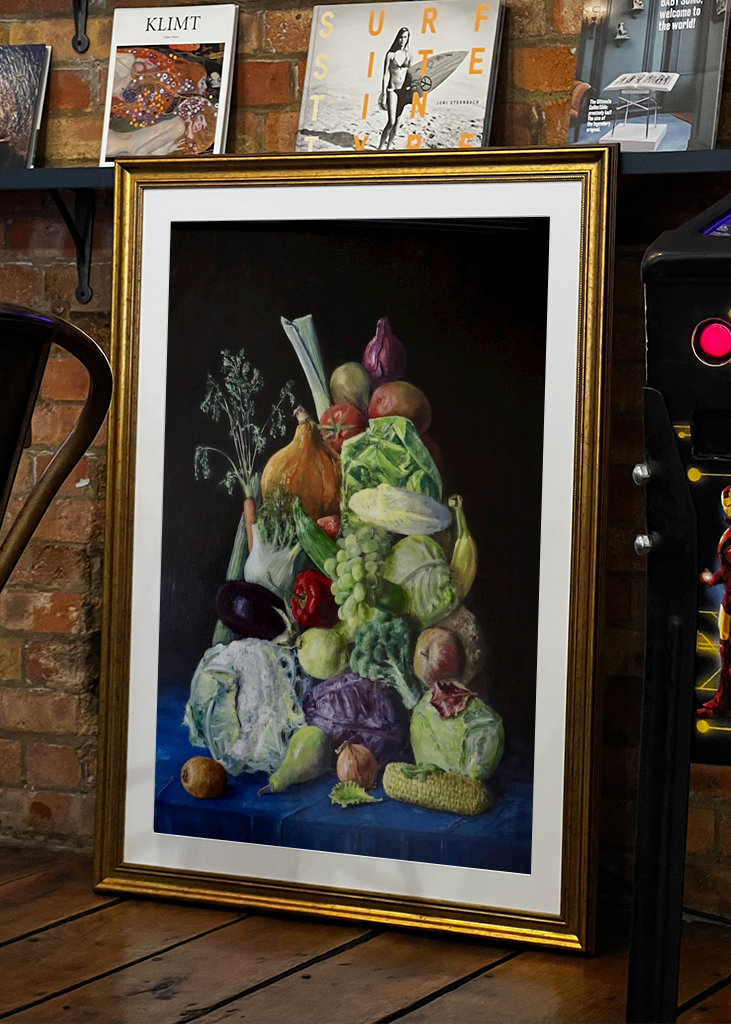 vegetables and fruit mountain 