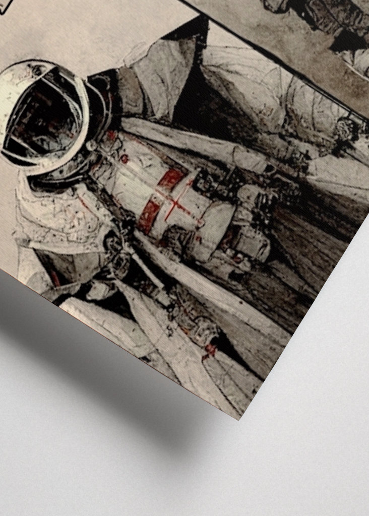 Caballeros Templarios con trajes espaciales