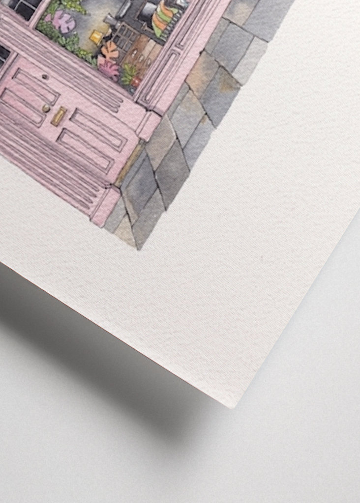 April og Bear aquarel 