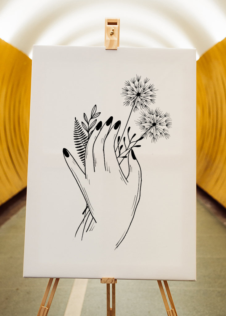 Hånd Wildflower Plukning