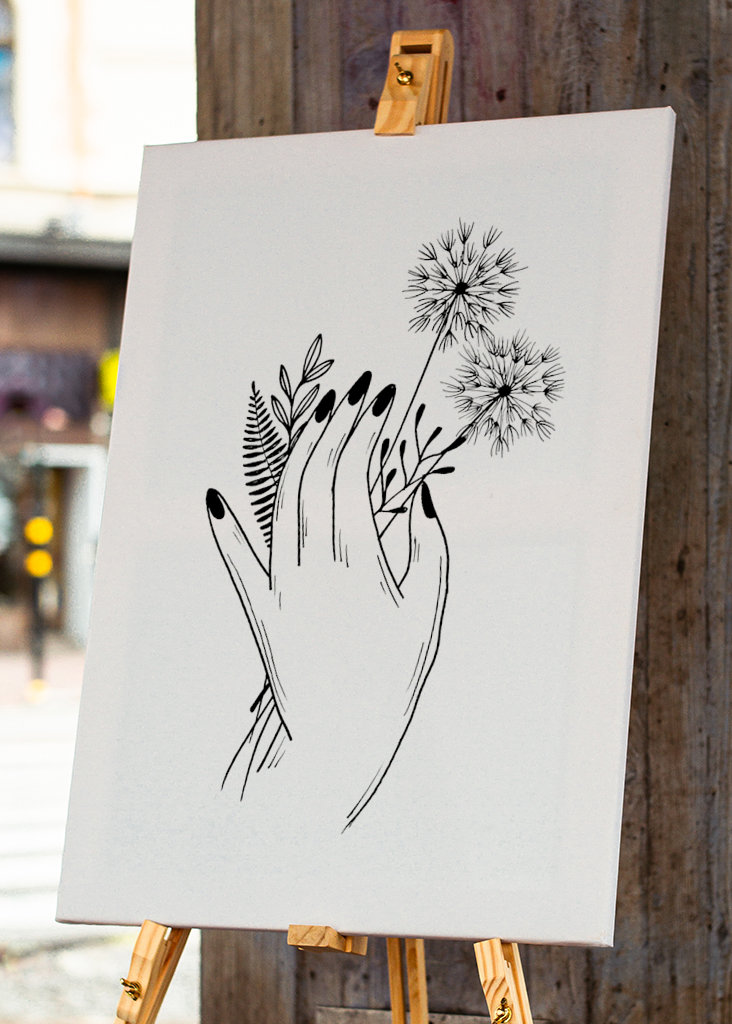 Hånd Wildflower Plukning