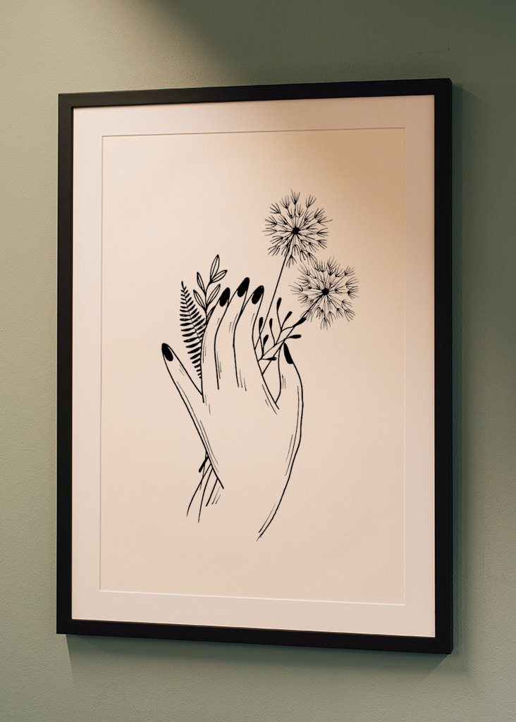 Hånd Wildflower Plukning