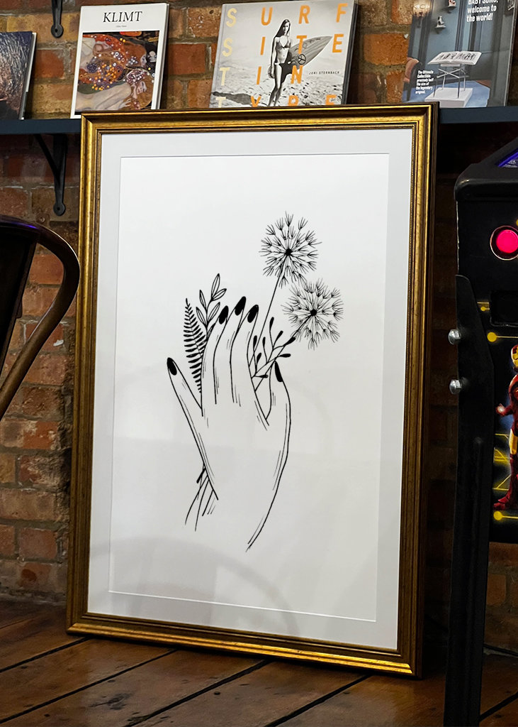 Hånd Wildflower Plukning