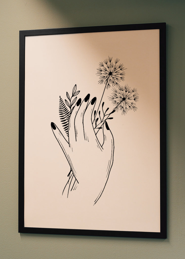 Hånd Wildflower Plukning