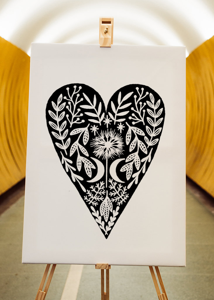 Botanický vzor srdce