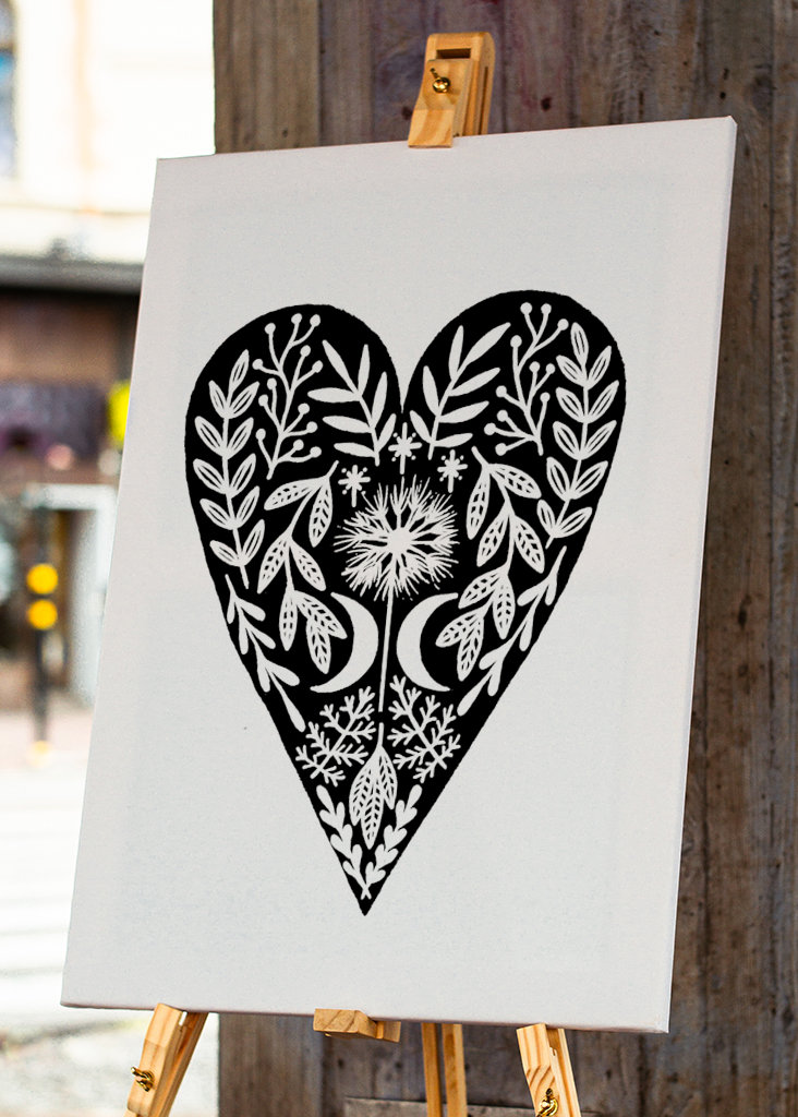 Botanický vzor srdce