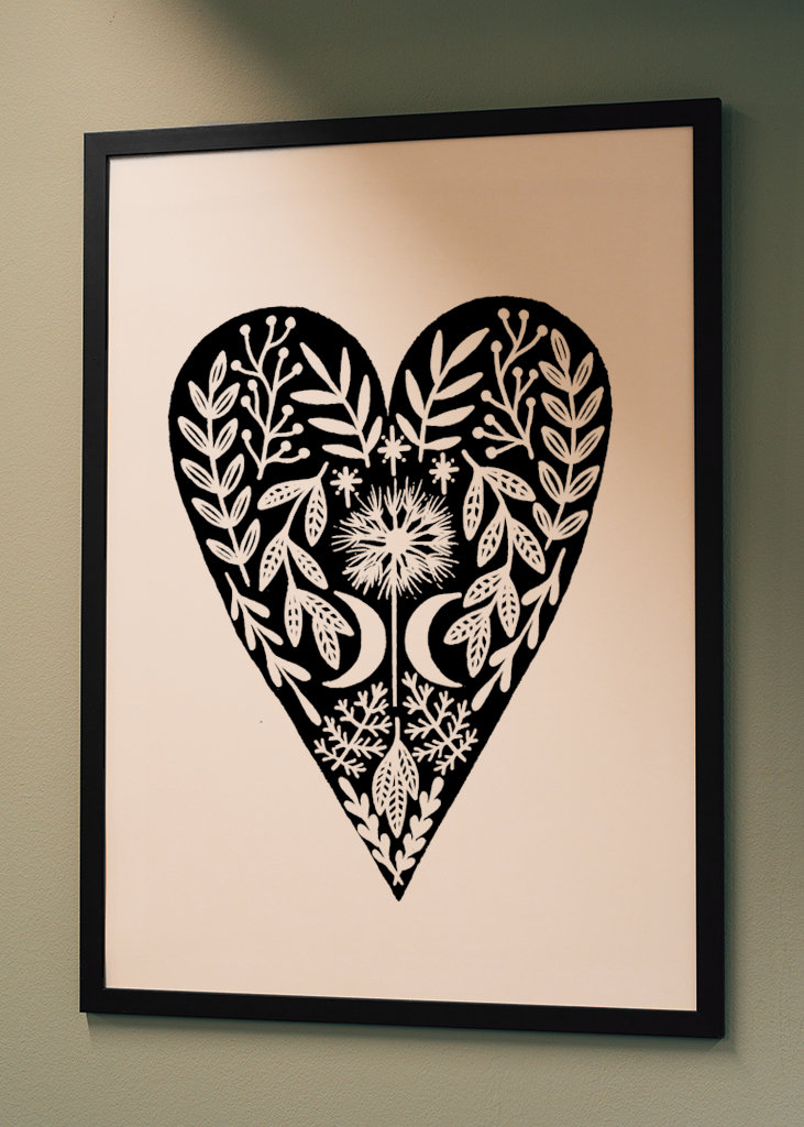 Botanický vzor srdce