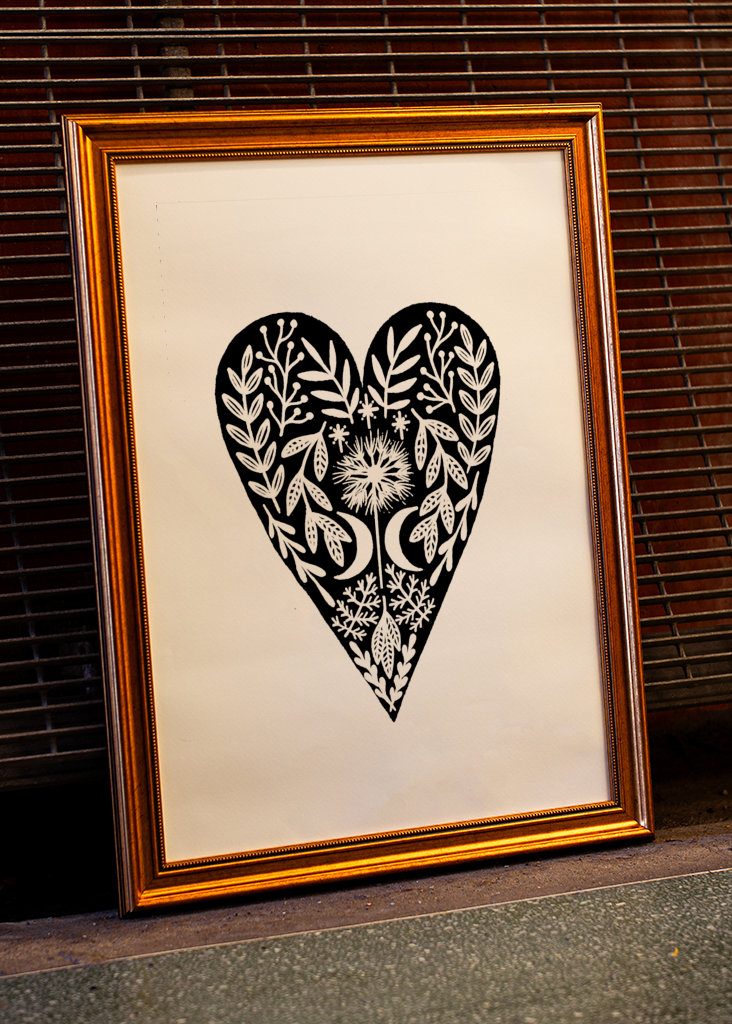 Botanický vzor srdce