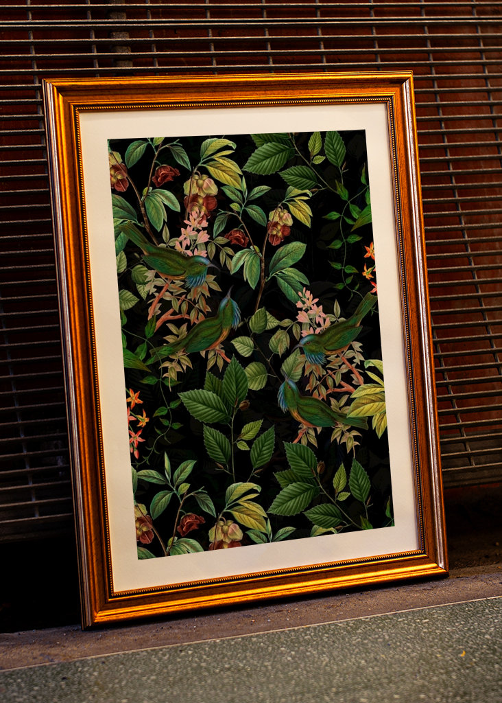 Tropikalny ptak nocny Dżungla