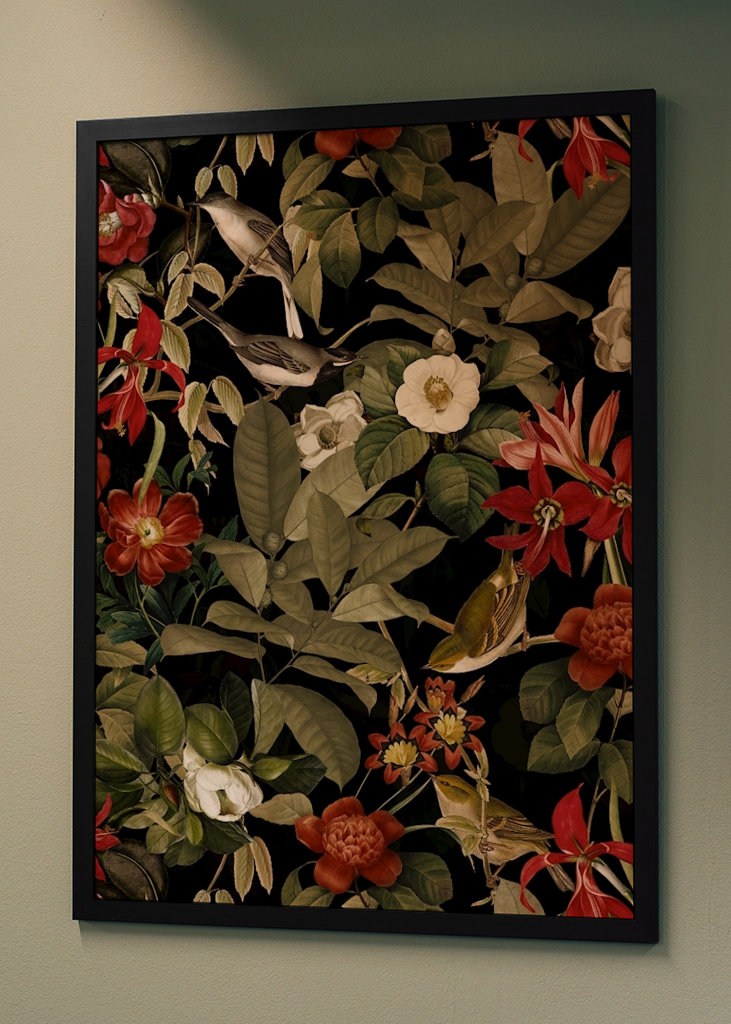 Mitternachts Jungle Garten Poster von Uta Naumann Printler