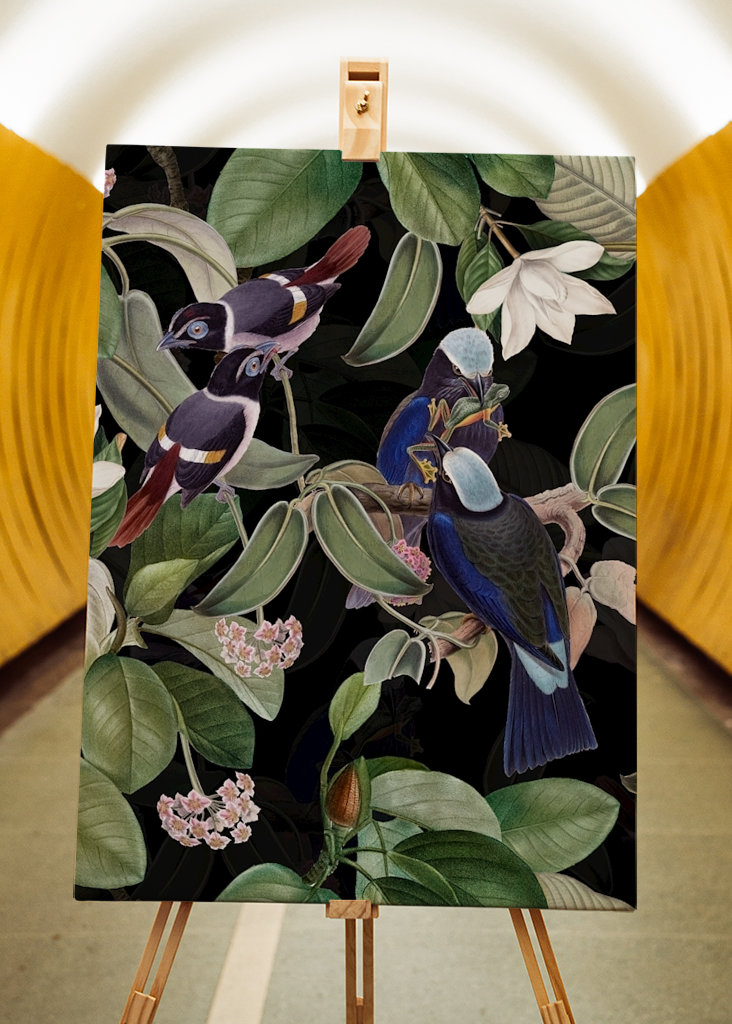 Tropical Night Birds Garden