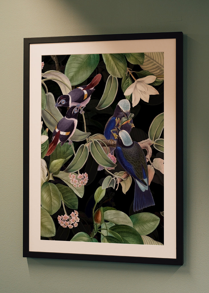 Tropical Night Birds Garden