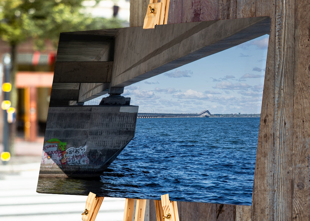 Unter der Ölandbrücke hindurch