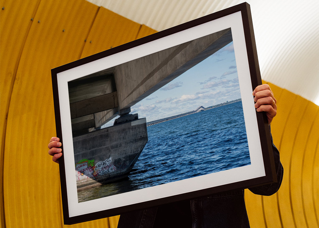 Unter der Ölandbrücke hindurch